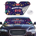 thumbnail image 4 of Goofa Happy Mardi Gras Printed Car Windshield Sunshade,Foldable Reflective Sun Visor,UV Protection Heat Blocker Sunshade,Car Cooling Accessory-, 4 of 7
