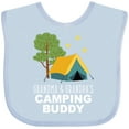 thumbnail image 3 of Inktastic Grandma and Grandpa Camping Buddy Boys or Girls Baby Bib, 3 of 4