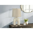 thumbnail image 5 of Lighting, 25"H, Table Lamp, Cream Resin, Beige Shade, Modern, 5 of 8