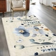 thumbnail image 2 of 3'x5' Rug for Living Room Bedroom, Spring Blue Floral Washable Area Rugs Non-Slip Carpet Mats, Vintage Garden Wildflowers Botanical Indoor Low Pile Area Rug Runner for Kitchen, Mudroom, 2 of 8
