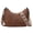 brown, variant on FALAN MULE Small Crossbody Bags for Women Leather Triple Zip Shoulder Handbag with Adjustable Shoulder Strap
