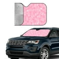 thumbnail image 4 of Bingfone Breast Cancer Awareness Car Windshield Sun Shade Protector Keep Your Vehicle Cool Sun Shield Visor Cover Foldable For Car Truck Suv-Medium, 4 of 9
