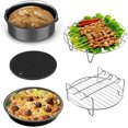 thumbnail image 1 of Air Fryer Accessories 7 Inch, 5PCS General Air Fryers Accessory with Silicone Pot Non-Stick BPA-Free, 1 of 5
