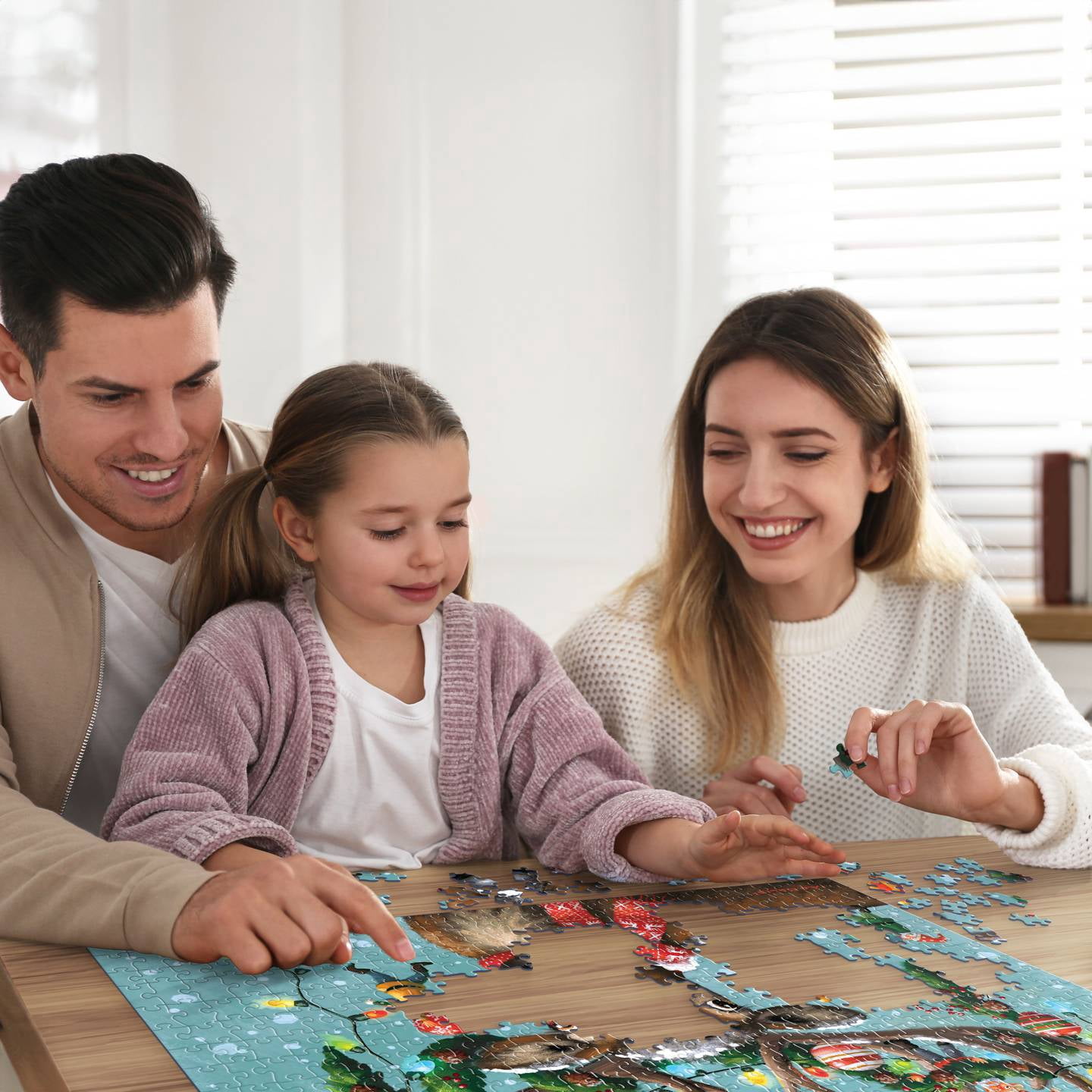 Christmas in the Antlers - 500 Piece Boardwalk Jigsaw Puzzle