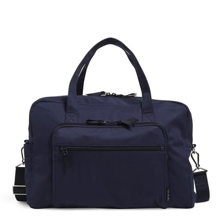 Vera Bradley Weekender Travel Bag, Classic Navy-Recycled Cotton ...