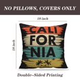 thumbnail image 2 of LALILO Throw Pillow Covers California Clothes Palm Sun Shirt California Cushion Cover 18" x 18", 2 Pack, 2 of 6