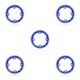 thumbnail image 3 of Soidarity Juego de bielas de bicicleta 104BCD Juego de bielas Circle Mountain Bike Rueda de cadena Aleación de aluminio Placa de ligera Azul 36T 5piezas Soidarity CBP188807, 3 of 4