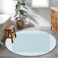 thumbnail image 4 of Sky Blue Greek Key Large Area Rugs for Bedroom Living Room, Soft Non Slip Carpet Bedside Rug, Geometric Greece Ancient Farmhouse Geo Round Floor Cover Kitchen Accent Rug 4' for Dining Room/Office, 4 of 9