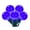 Blue, variant on Vickerman 25 Purple G30 LED Light on Green Wire, 16' Christmas Light Strand