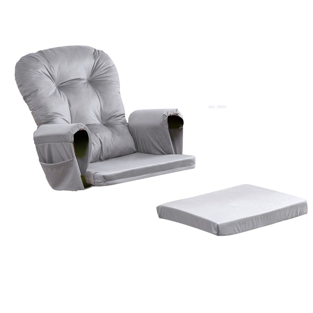 Free Shipping Lovote 5 in 1 Removable Glider Cushions Set Rocking Chair Cushions for Rocker Chair Ottoman Washable Cover Green Walmart