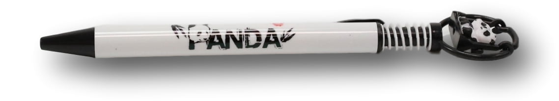 Pack Of 24 Panda Bear Cubs On Swing White Ballpoint Ball Black Ink Pens W/ Base