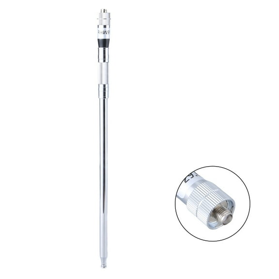 Small Telescoping 29.6Mhz CB Radio Antennas Upgrades 29.6Mhz CB Radio Replacement Antennas with Female/Male Adapter