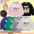 thumbnail image 2 of Bluey'S Velvet And Thickening Children'S Round Neck Sports Sweatshirt Bluey Long-Sleeved Casual Tops For Boys And Girls Hoodie, 2 of 5