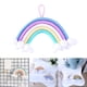 thumbnail image 3 of Tapiz de macramé arcoíris tejido con cordón de algodón para colgar en la pared, decoración artística para habitación infantil F, 3 of 9