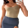 thumbnail image 2 of Women Camisole  One-sling Solid Color Slim Fit Summer Ladies Tops for Party Club, 2 of 4