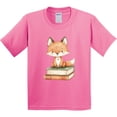 thumbnail image 3 of Inktastic Fox and Books Youth T-Shirt, 3 of 5