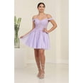 thumbnail image 2 of May Queen MQ2099 Juniors Womens A-line Sweetheart Floral Lace Semi-Formal Dress, 2 of 10