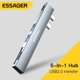 thumbnail image 4 of Hub USB 5 en 1 alta velocidad para MacBook Pro/Air 2018 - 2022 (Gris), 4 of 9