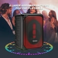 thumbnail image 3 of Bluetooth Speaker Wireless with Lights, Oraolo Roller Loud Bluetooth Speaker 40W Portable Speaker, Wireless Outdoor Speakers TWS Pairing for Outdoor 24H Playtime, Built-in Mic, Support TF Card USB AUX, 3 of 6