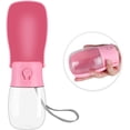 thumbnail image 1 of Botella de agua para perros: botella de agua plegable con bolsa para excrementos, botella de agua portátil para mascotas, botella de agua sin BPA (295 ml) para gatos, conejos y cachorros., 1 of 5