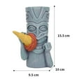 thumbnail image 3 of Modelo Maya Estatua Maceta Estatuilla Mesa Arte Maceta Escultura para Rosa, 3 of 9
