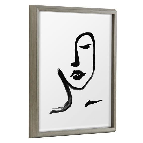 Kate and Laurel People Framed Canvas Art Print, 16" x 20", by Viola Kreczmer