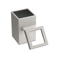 thumbnail image 3 of Gatco Elevate Stainless Steel 3 Gallon Square Wastebasket, Satin Nickel, 3 of 5