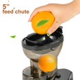 OverTwice Upgraded Slow Juicer, 5in Cold Press Juice Extractor, Easy