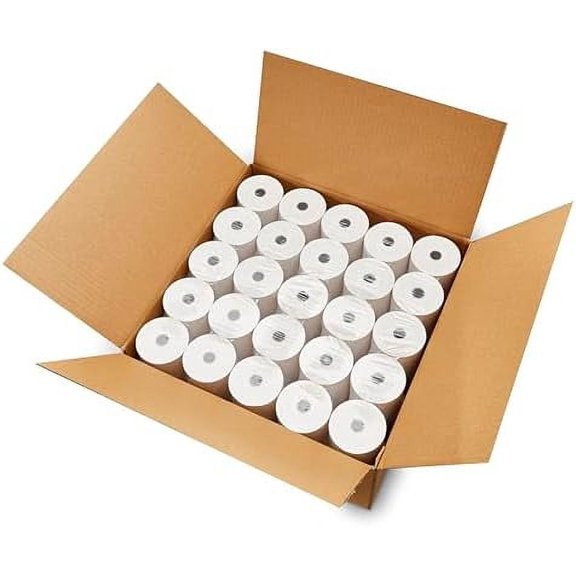 3-1/8" (80mm) X 230' (3"dia.) Cash Register Thermal Paper Case of 50 Rolls POS$$Office