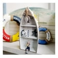 thumbnail image 2 of Wood Boat Shelf Decor Beach Theme Standing Boat Shelf Wooden Boat Decor Boat Book Shelf Nautical Decor Standing Boat Display with Net Starfish Seashell Accent Home Decor for Bathroom 16.5", 2 of 4