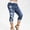 Navy, variant on Kiplyki Leggings for Women Women's Elastic Printed Tight Capris