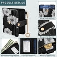 thumbnail image 5 of Small Wallet For Women Bifold Leather Pocket Coin Credit Card Holder With RFID Blocking Pure White Or Stark Gray, 5 of 6