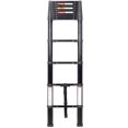 thumbnail image 4 of 12.5FT Telescopic Aluminum Ladder  330lb Capacity Slow Down Safety Function & Non-Slip Feet Portable Extension Ladder for Household & Outdoor Work  Black, 4 of 11