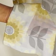 thumbnail image 3 of Vargottam Flower Print Sheer Georgette Curtains for French Doors & Balcony - 2 Panels, 96" Long, Light Filtering, Grommet Top Printed Drapes for Living Room or Lounge, 3 of 9