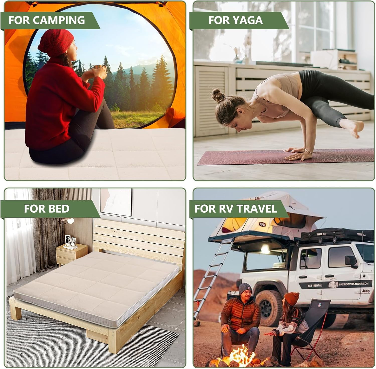 Slsy Japanese Floor Mattress for Adults, 4" Thick Sherpa Fleece Futon Mattress, Roll Up Sleeping Pads, Reversible and Portable Folding Foam Floor Bed Tatami Mat