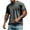 Dark Gray, variant on Mens Short Sleeve Tops Retro Distressed T-Shirts Casual Button Round Neck Pullover Basic Tees 2025 Fashion