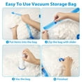 thumbnail image 4 of 15 Pack Vacuum Storage Bags with Electric Pump, Space Saver Vacuum Seal Bags for Clothes, Comforters, Blankets, Bedding (3XL/3L/4M/5S), 4 of 8
