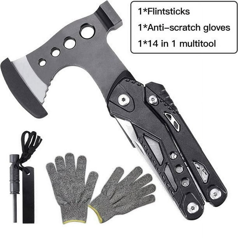 14-in-1 Camping Gear Multitool Cool Unique Father's Day Gift for Men Dad  Husband Boyfriend Survival Gear for Outdoor Hunting Hiking Emergency Escape