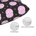 thumbnail image 3 of Kdxio Cotton Pillow Cases 16"x24" Pillowcases,Soft and Breathable Bedroom Pillow Cases-Pink Groovy Disco Ball-No Pillow Core, 3 of 5