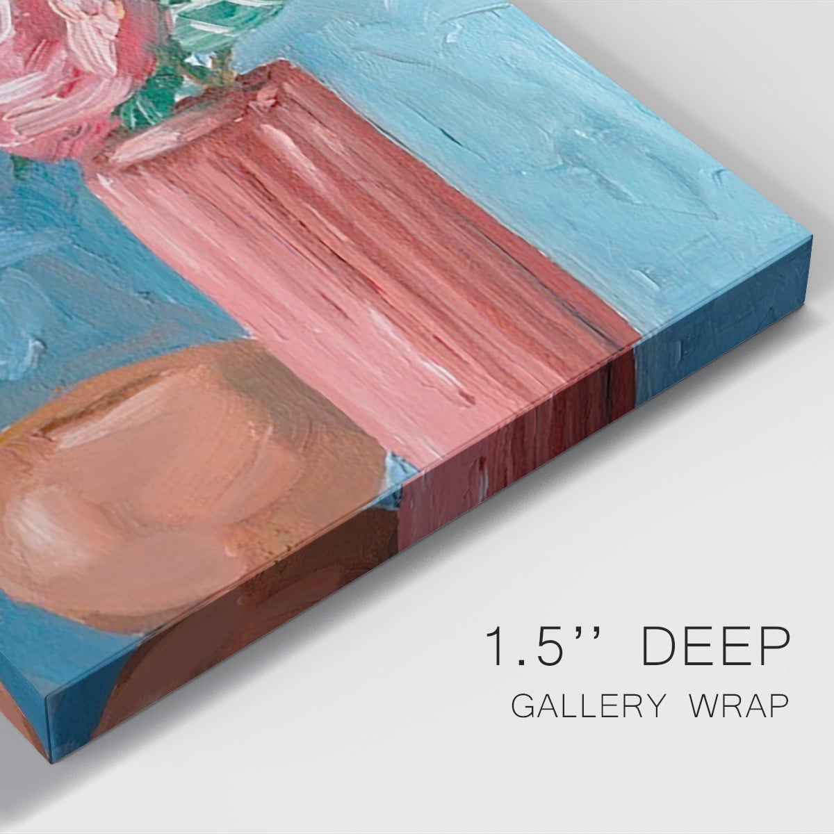 Rosa Blooms II Premium Gallery Wrapped Canvas - Ready to Hang