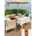 thumbnail image 5 of Outdoor Tablecloth with Umbrella Hole for Patio/Picnic/Party/Camping, Fall Pumpkins Waterproof Table Cloth Rectangle Table Cover Washable, Football Baseball Autumn Orange Red Maple Leaves (60"x 84"), 5 of 8