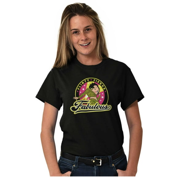 Betty Boop Flirty Fierce Fabulous Women's Graphic T Shirt Tees Brisco Brands S