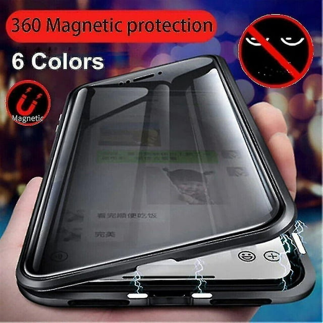 Privacy Anti Spy Magnetic 360 Protective Case For Iphone 15 Pro Max 14 13 12 11