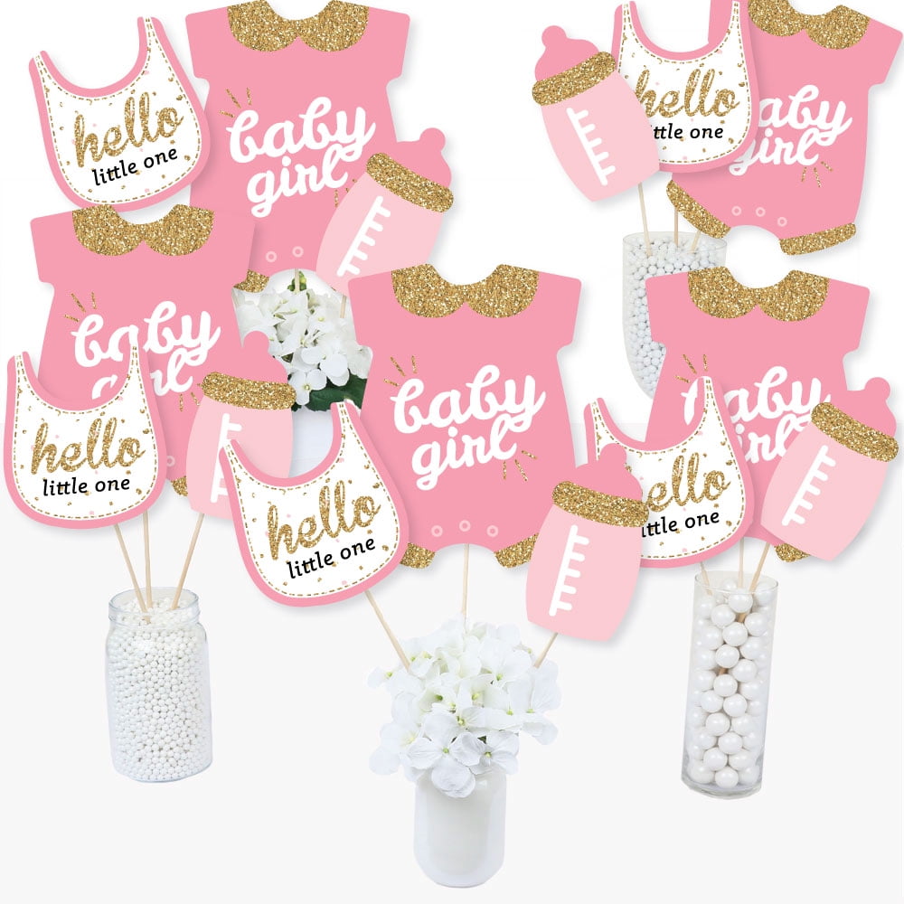 girl baby shower table