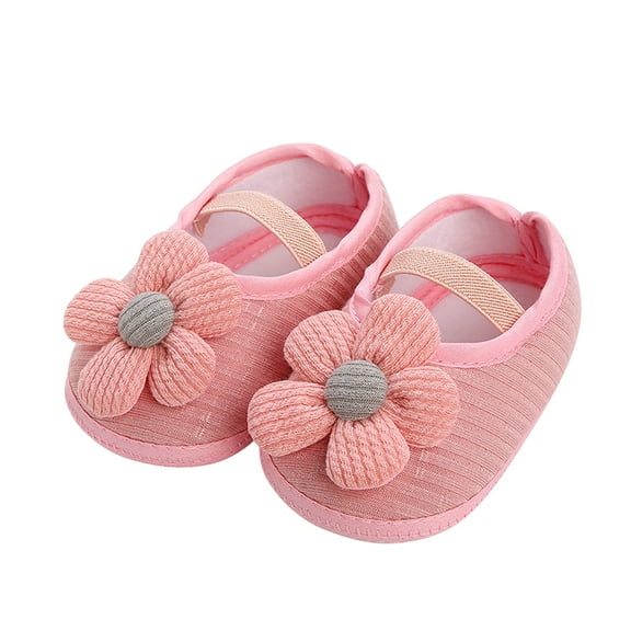 Otqutp Birthday Dance Shoes for Toddler Girls Sunflower Summer Bow Monochrome Shoes Baby Shoes Soft Soled Sandals Children's Shoes Breathable and Comfortable