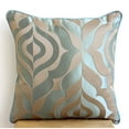 thumbnail image 2 of The HomeCentric Euro Sham Pillow, Teal Blue European Pillow Shams Pack of 2, 26x26 inch (65x65 cm), Jacquard Euro Pillow Shams, Damask, Modern Euro Size Pillow Covers Easter - Teal Luxury, 2 of 4