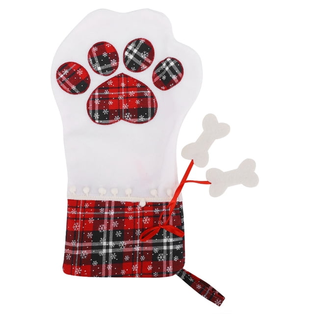 Bolsas de regalo de pata de perro de Navidad,Bolsas de regalo de Navidad Bolsas de regalo de Navidad para perros Medias de Navidad para mascotas Diseño aerodinámico Jadeshay A