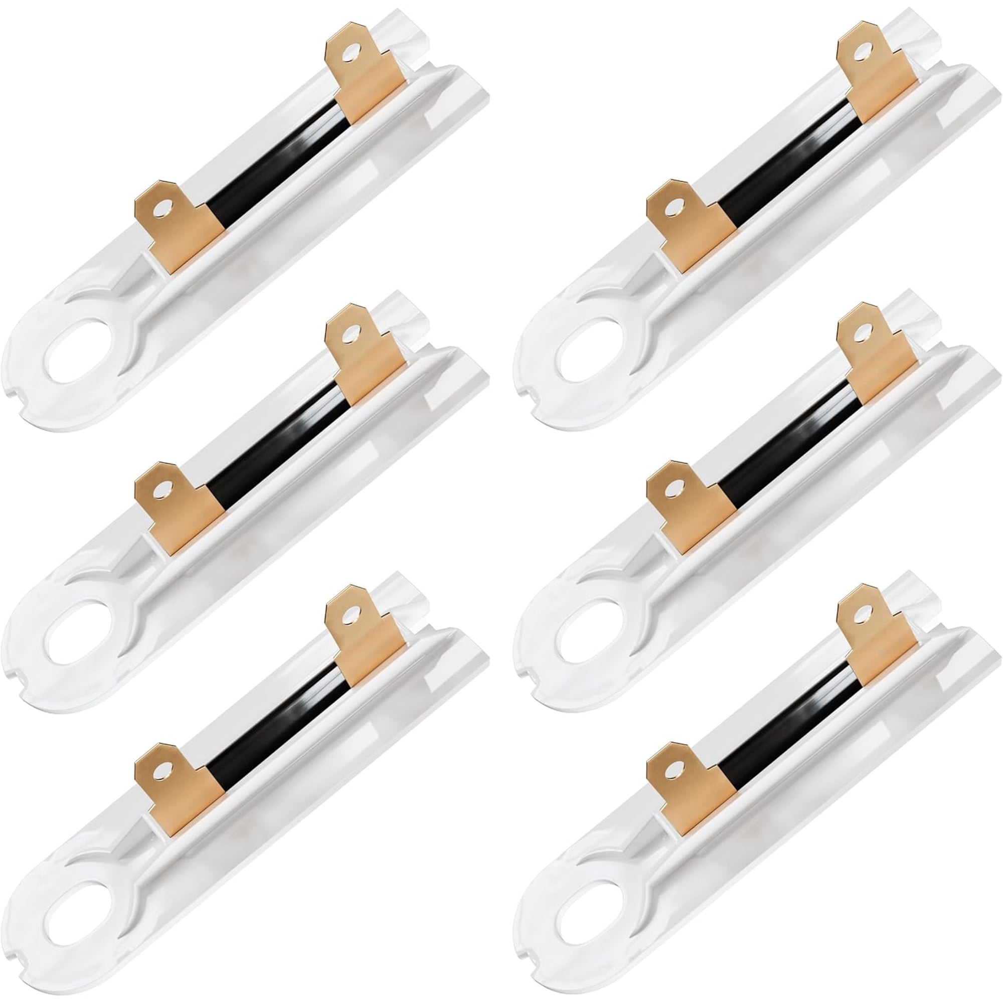 [PACK OF 6] UPGRADED 3392519 Dryer Thermal Fuse Part - Compatible with Whirlpool Maytag Kenmore Dryers - Replaces AP6008325 3388651 694511 80005 WP3392519VP WP3392519 ET401 PS11741460