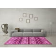 thumbnail image 3 of Ahgly Company Indoor Square Abstract Pink Modern Area Rugs, 5' Square, 3 of 4