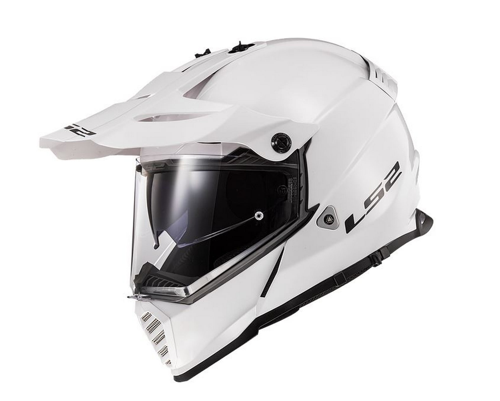 LS2 Stream Full Face Street Motorcycle Helmet Shiny Gloss Black XLarge NEW 